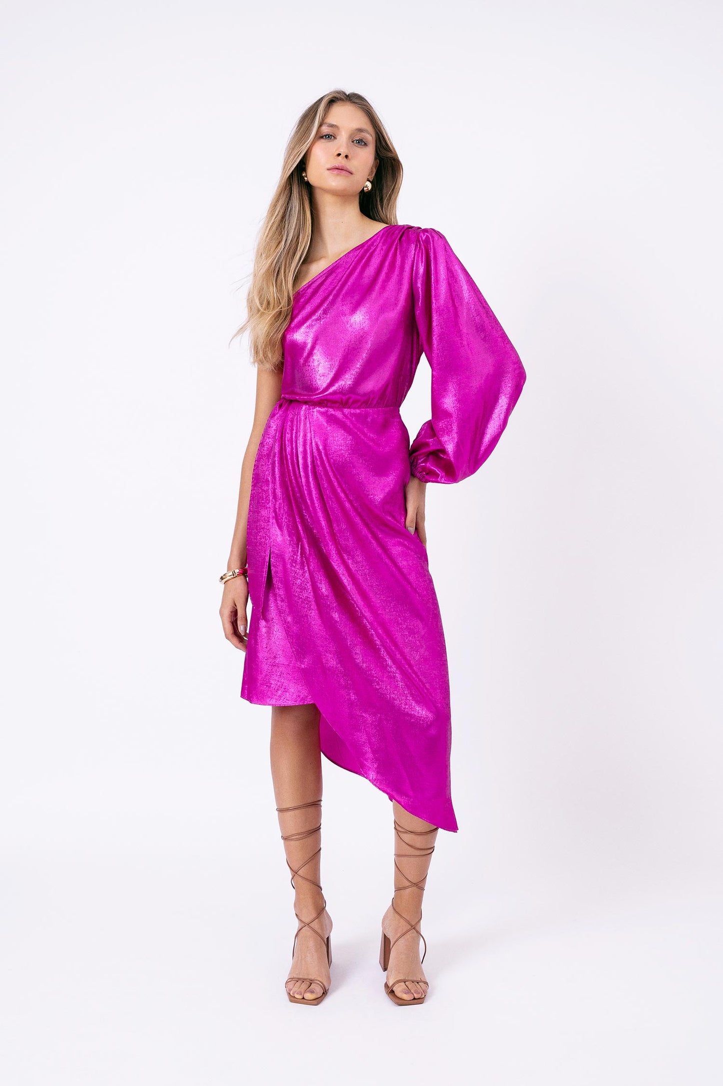 Vestido Midi Ombro Só Radiante