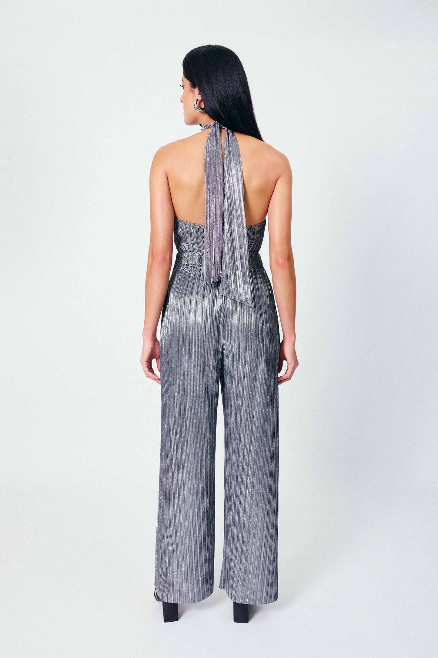 Calça Reta Elástico Brilhar