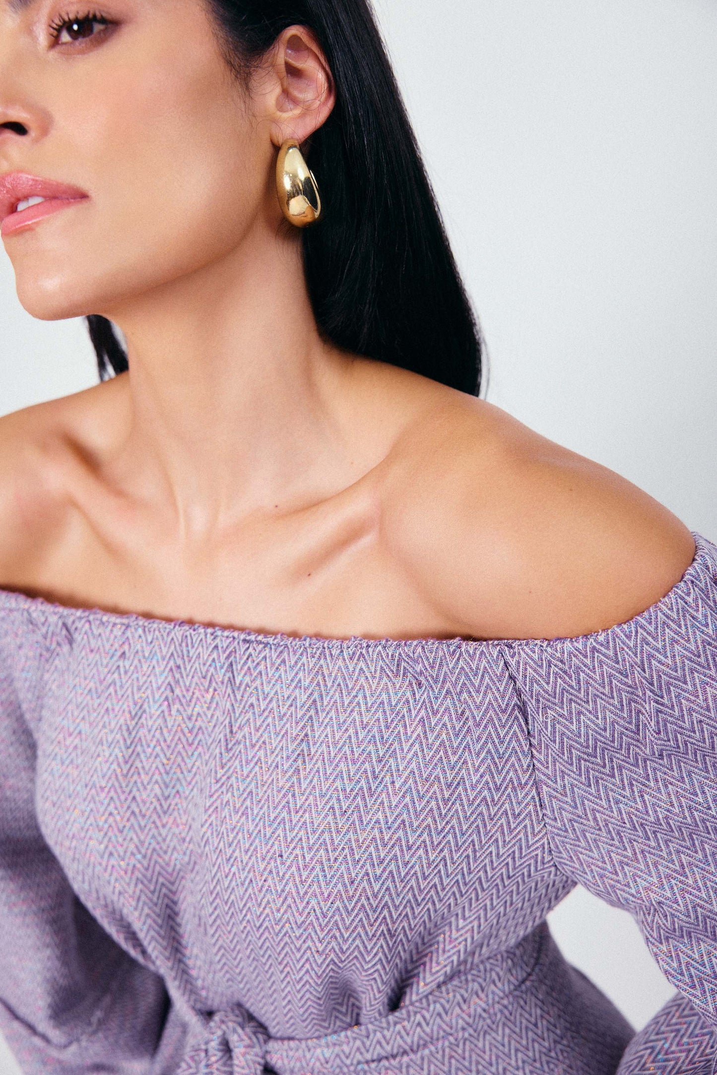 Vestido Longo Faixa Ametista