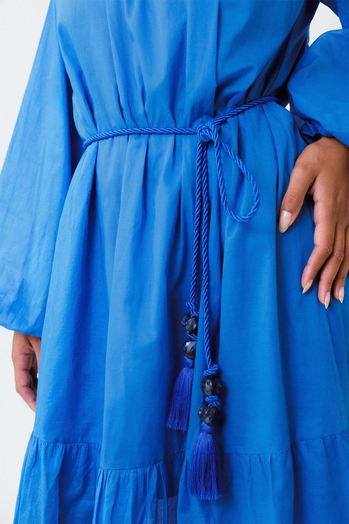 Vestido Midi Com Cordão Maré