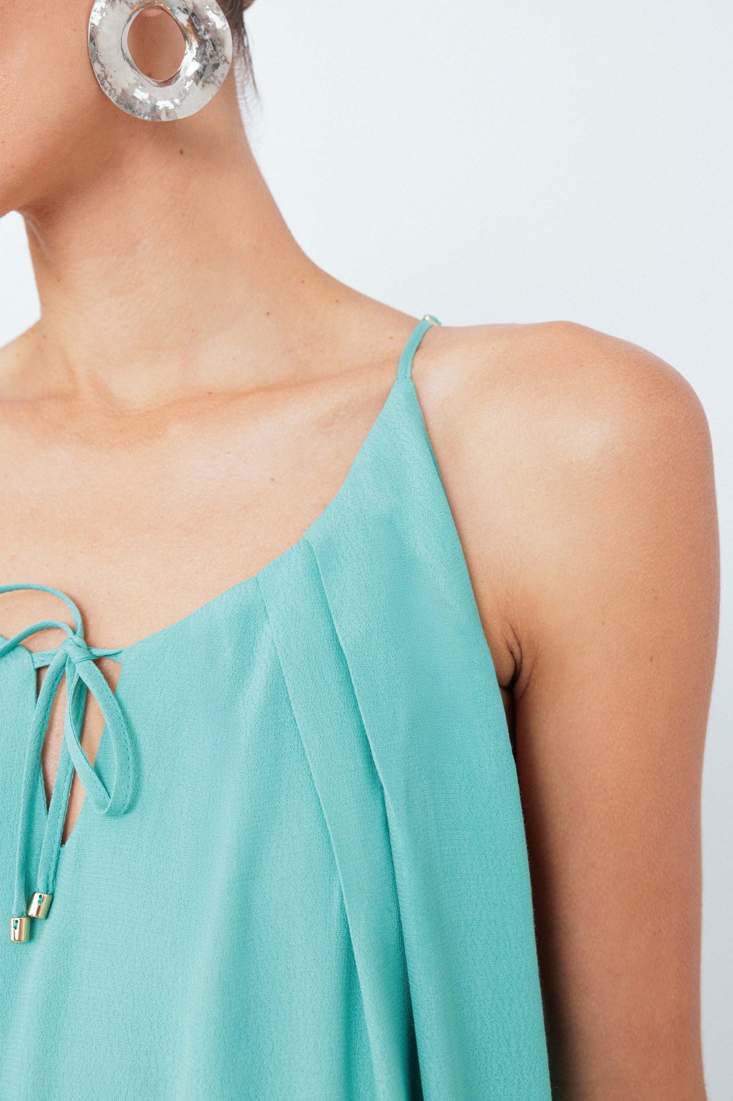 Vestido Longo Faixa Essencial Azul