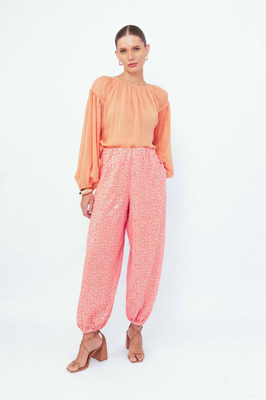 Calça Aladim Paete Flores