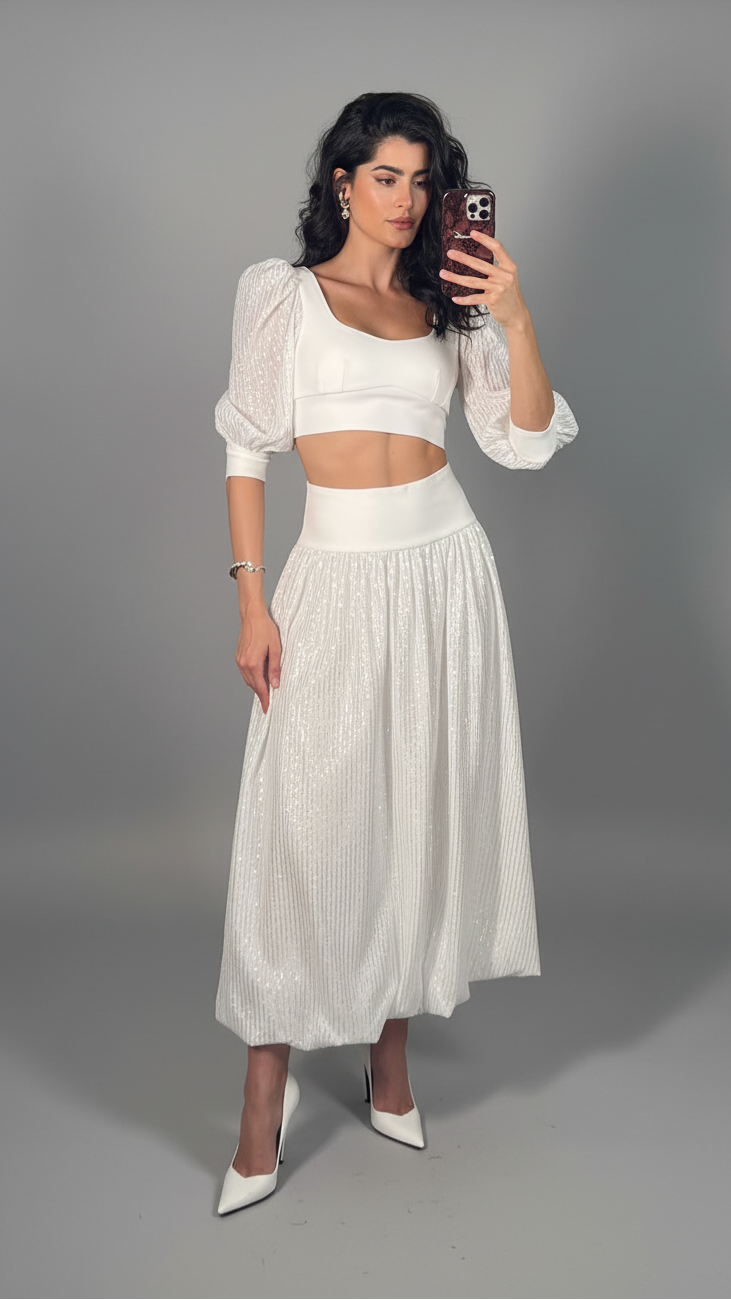 Saia Midi Balonê Centelha