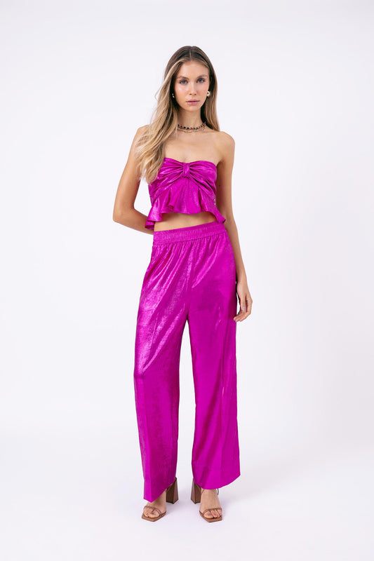 Top Cropped Babado Radiante