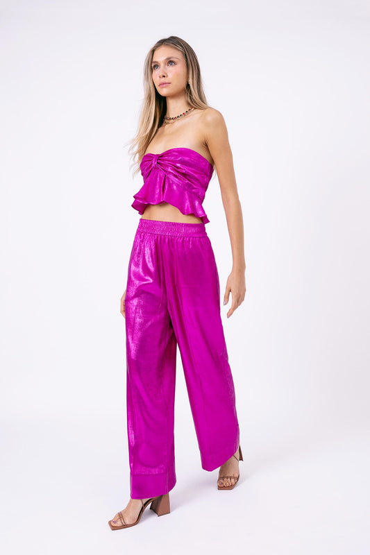 Calça Pantalona Elástico Radiante