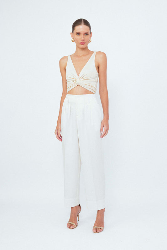 Calça Alfaiataria Elástico Nuvem