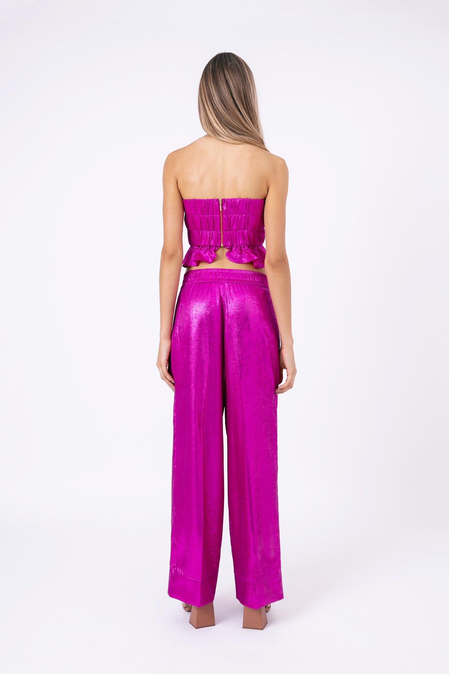 Calça Pantalona Elástico Radiante