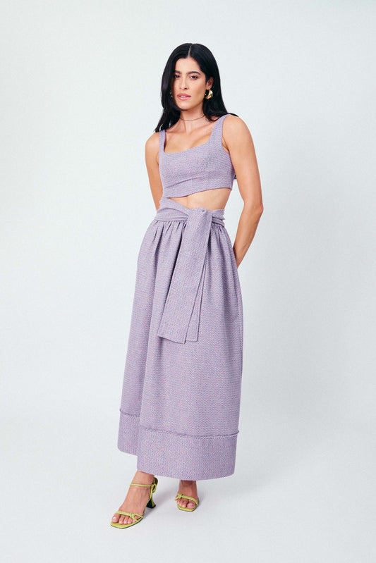 Top Cropped Alfaiataria Ametista