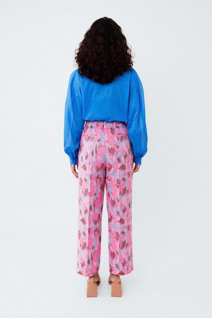 Calça Alfaiataria Elástico Rajado
