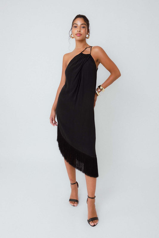 Vestido Midi Franjas Crepúsculo