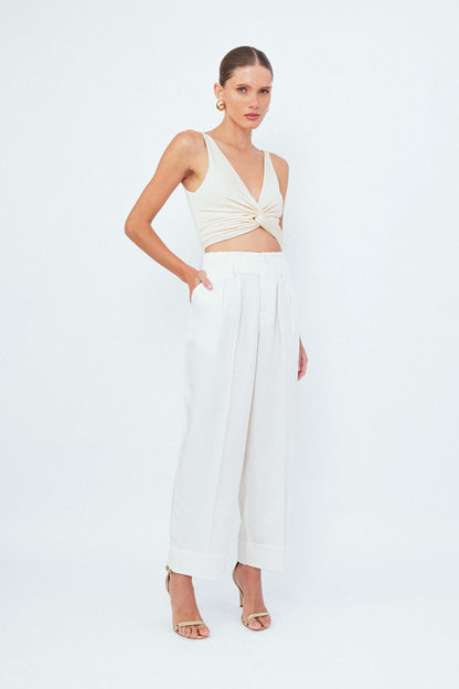 Calça Alfaiataria Elástico Nuvem