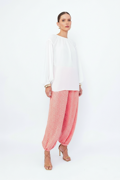 Calça Aladim Paete Flores