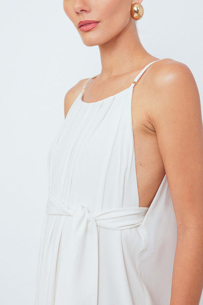 Vestido Longo Faixa Essencial Off