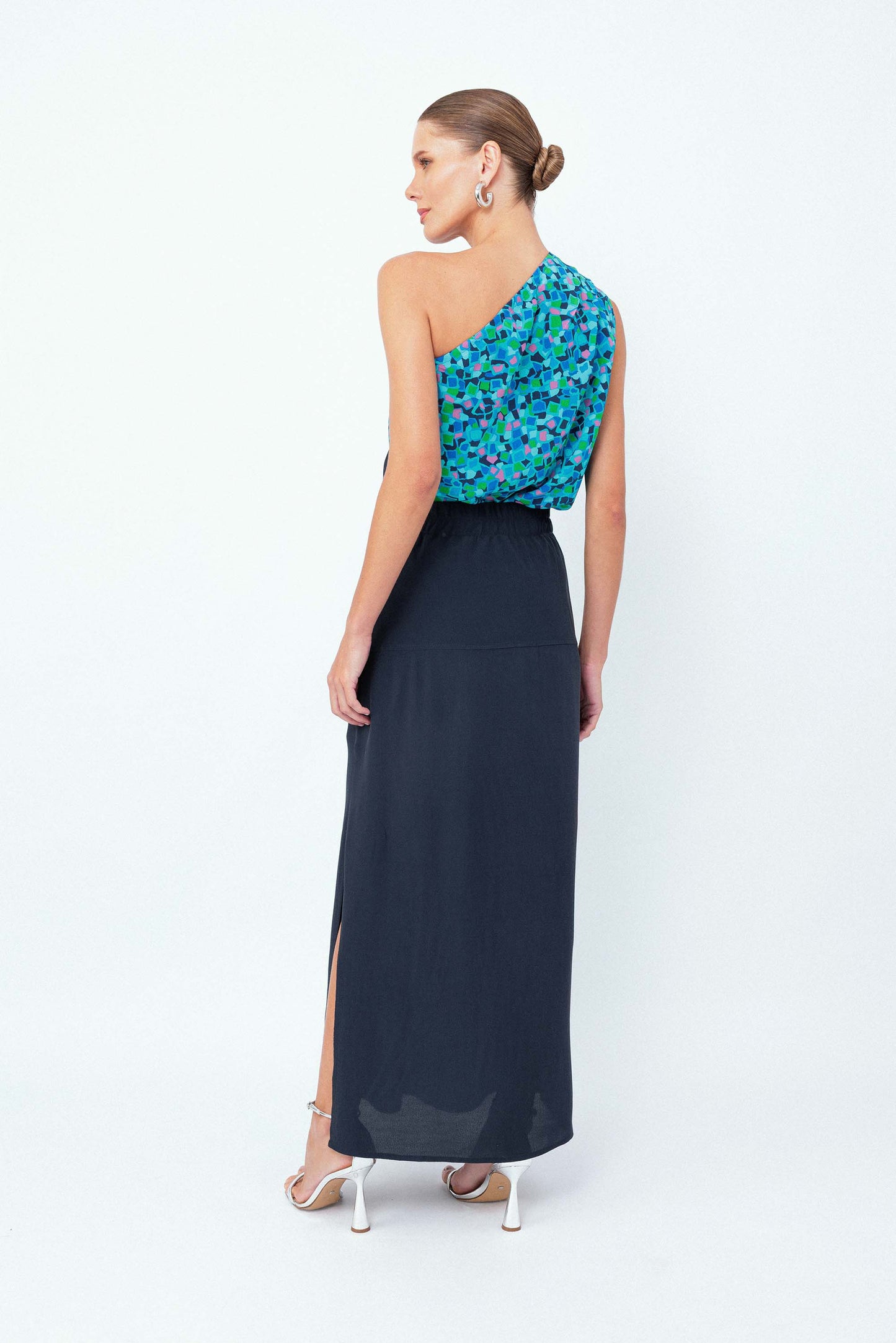 Saia Midi Pala Ladrilhos