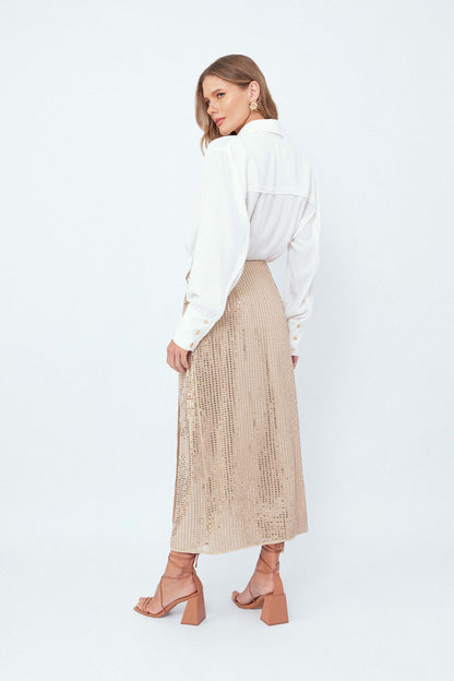 Saia Midi Pareo Reluz