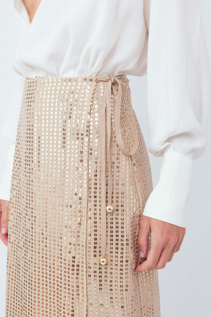 Saia Midi Pareo Reluz