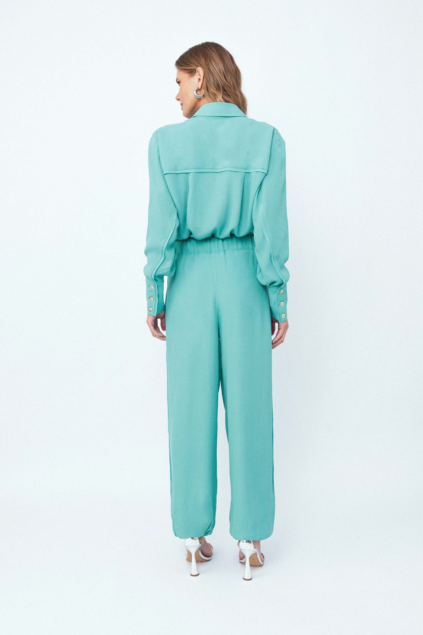 Calça Aladim Elástico Essencial Azul