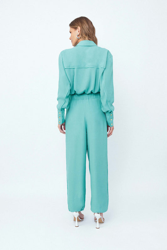 Calça Aladim Elástico Essencial Azul